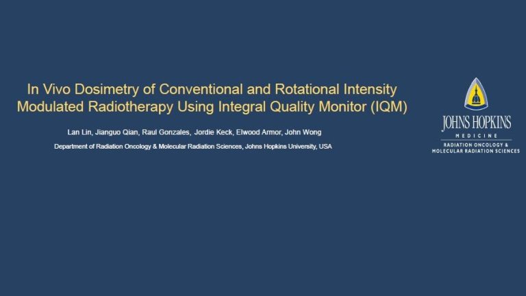 JHU - In vivo dosimetry of